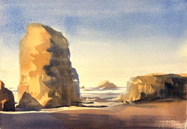 Sandy Bricel Miller - Coastal Landscapes in Watercolor (Online); Tuesdays, October 7-21, 2025