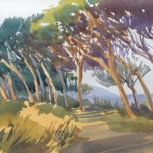 Sandy Bricel Miller - Pathways into Spring Landscape in Watercolor (Online); Tuesdays, May 5-19, 2026