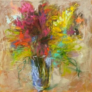 Debora Stewart - Bloom & Structure: Expressive Abstract Bouquets in Oil Sticks (Online); Tuesdays, May 12 & 19, 2026