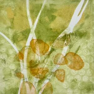 Ann Rosenthal - Layered Gel Prints Using Stencils and Stamps (Online); Mondays, August 24 & 31, 2026